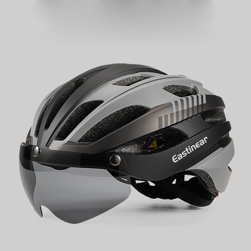 Magnetic goggles, one-piece molded bicycle helmet, adult outdoor road bike helmet