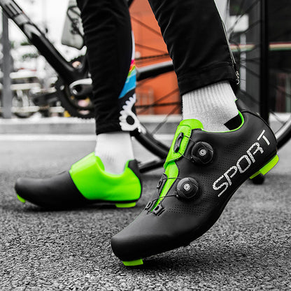 Lockable cycling shoes for men and women road bikes to help hard-bottom cycling