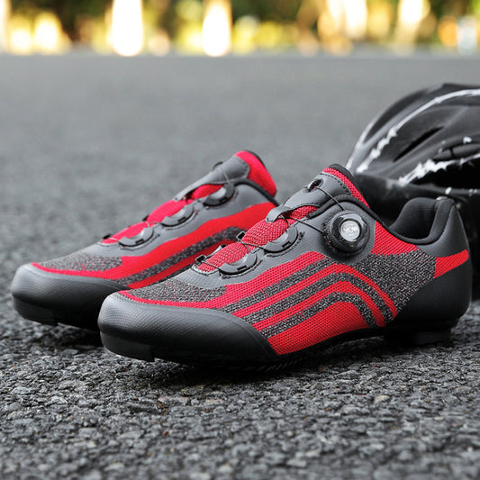 Road men's and women's lockable bicycle lock shoes hard-soled dynamic cycling shoes