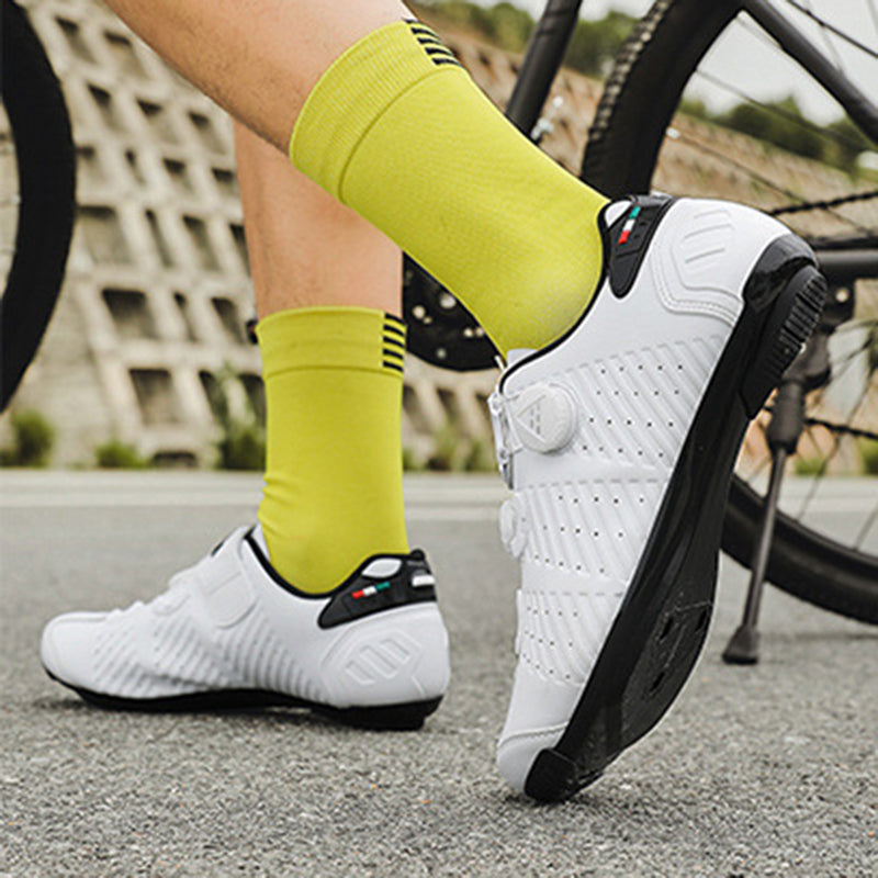 Road bike lock shoes bicycle cycling shoes summer hard sole breathable wear-resistant cycling lock shoes