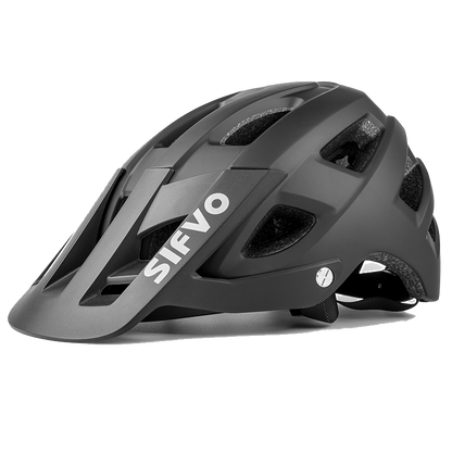 Adult mountain bike helmet with brim bicycle downhill breathable helmet