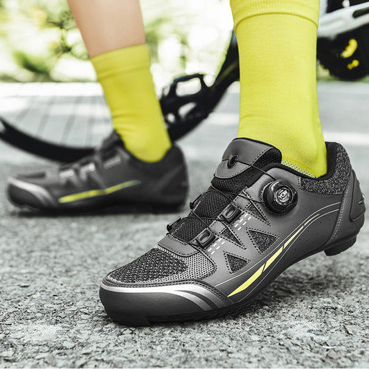 Road bike lock shoes bicycle cycling shoes spring hard sole cycling shoes