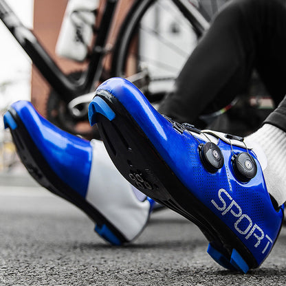 Lockable cycling shoes for men and women road bikes to help hard-bottom cycling