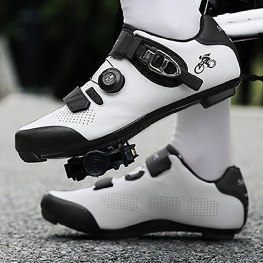 Locking shoes Locking shoes Road cycling shoes Single knob cycling shoes