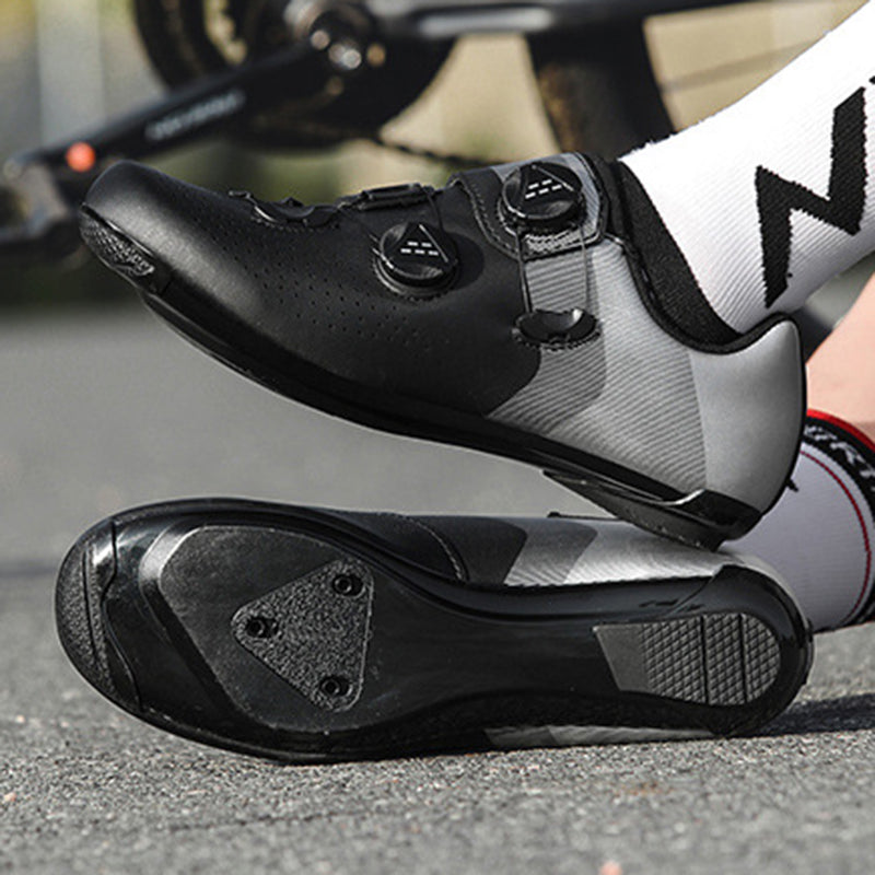 Road bike lock shoe set hard sole power cycling shoes men's and women's breathable shoes