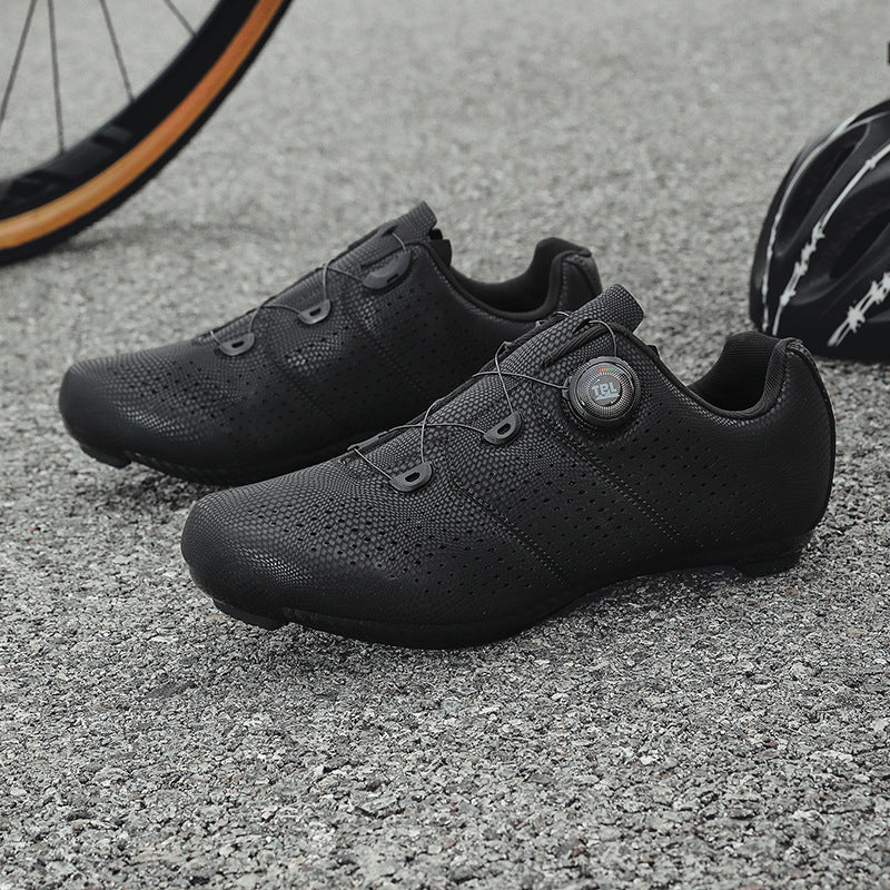 Road bike lock shoe set hard sole breathable bicycle shoes cycling shoes power