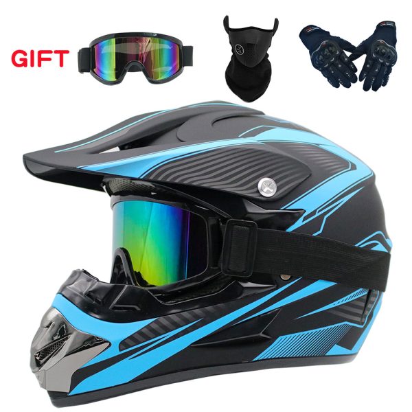 Mountain bike full face helmet cycling helmet four seasons off-road helmet