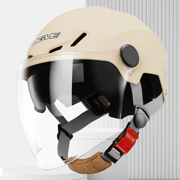 Electric battery motorcycle helmet sun protection half helmet riding helmet for men and women