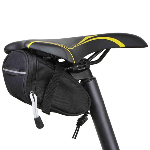 Mountain bike tail bag night reflective bicycle rear saddle bag