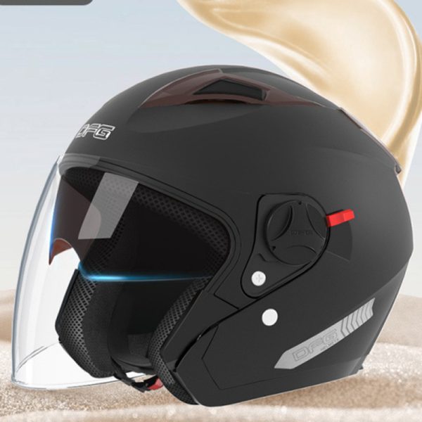 Battery electric vehicle motorcycle helmet four seasons half helmet men and women - Image 4