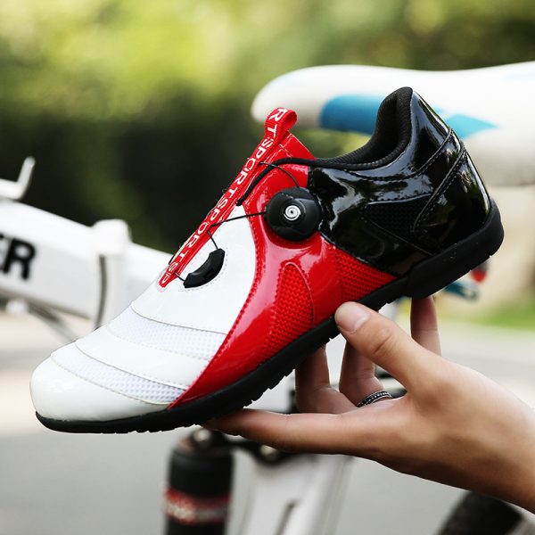 Mesh cycling shoes breathable non-slip professional non-locking shoes outdoor road cycling shoes - Image 4