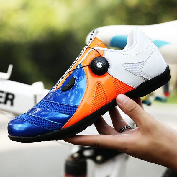Mesh cycling shoes breathable non-slip professional non-locking shoes outdoor road cycling shoes - Image 5