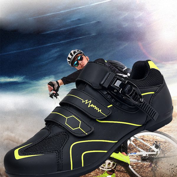 Lock-free cycling shoes, men's and women's lock shoes, hard-soled outdoor lock-free cycling shoes