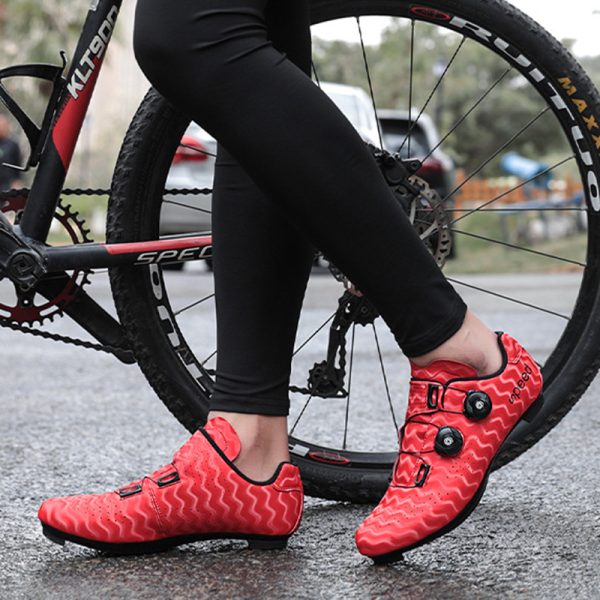 Road bike hard sole lock shoes cycling shoes outdoor - Image 3