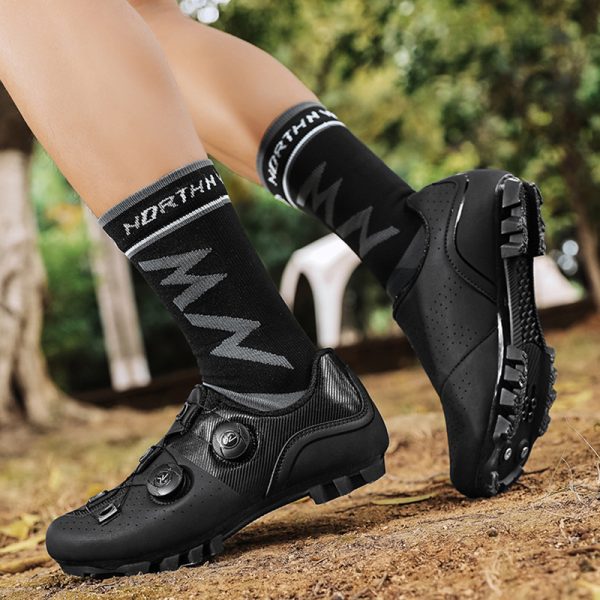 Bicycle shoes cycling shoes men's and women's lock shoes mountain bike power shoes hard sole - Image 2