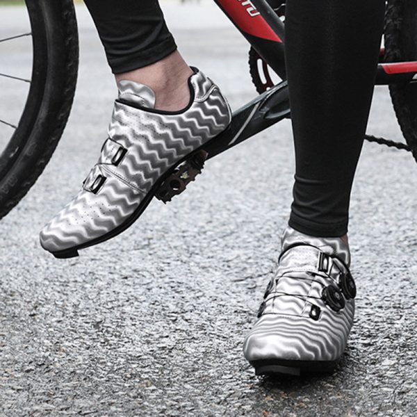 Road bike hard sole lock shoes cycling shoes outdoor - Image 4