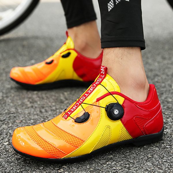Mesh cycling shoes breathable non-slip professional non-locking shoes outdoor road cycling shoes - Image 2