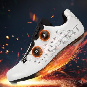Lockable cycling shoes for men and women road bikes to help hard-bottom cycling