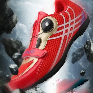 Breathable cycling shoe front view
