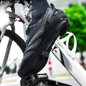 Flyknit lockless cycling shoes hard sole men's and women's road shoes outdoor cycling shoes