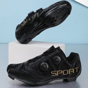 Bicycle lockable cycling shoes for men and women road bike lock shoes hard sole dynamic cycling shoes wide sole shoes