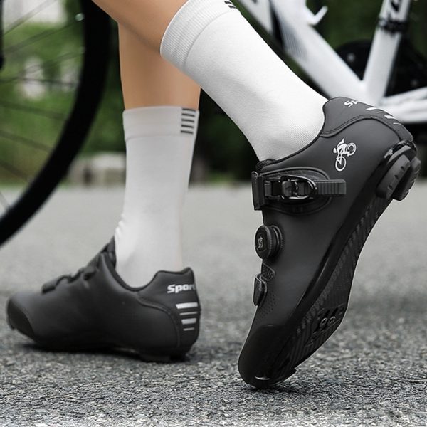 Locking shoes Locking shoes Road cycling shoes Single knob cycling shoes - Image 3