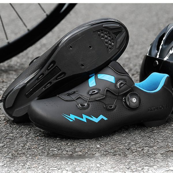Outdoor road men's and women's lockable bicycle hard-soled dynamic cycling shoes - Image 2