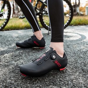 Road bike lock shoe set summer hard sole cycling shoes