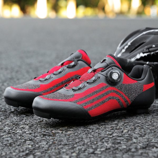 Road men's and women's lockable bicycle lock shoes hard-soled dynamic cycling shoes