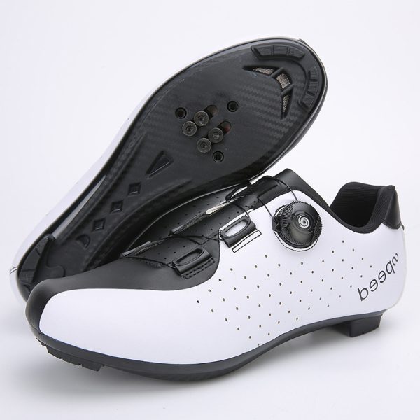 Bicycle shoes cycling shoes men's and women's road bike lock shoes breathable hard sole - Image 2