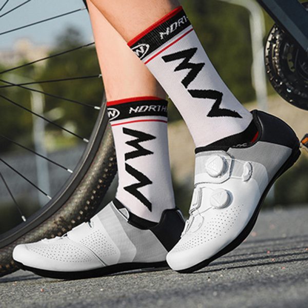 Road bike lock shoe set hard sole power cycling shoes men's and women's breathable shoes - Image 4
