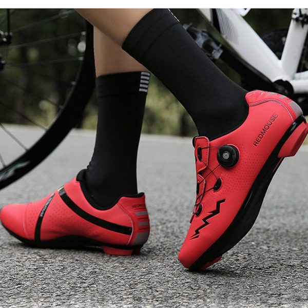 Outdoor road men's and women's lockable bicycle hard-soled dynamic cycling shoes - Image 4