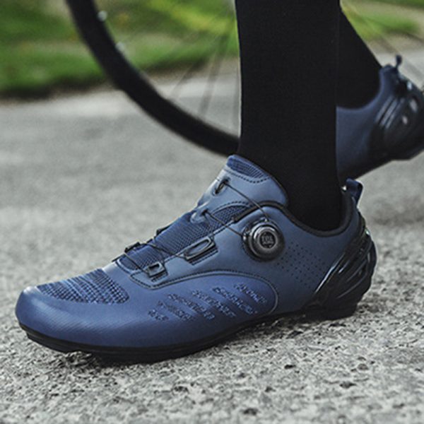 Seamless mesh cycling shoes summer breathable bicycle shoes road bike lock shoes hard sole - Image 2