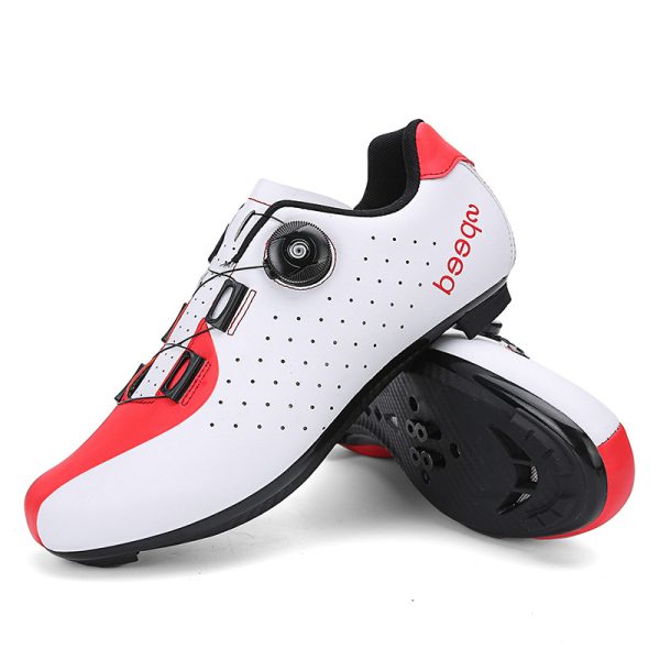 Bicycle shoes cycling shoes men's and women's road bike lock shoes breathable hard sole - Image 4