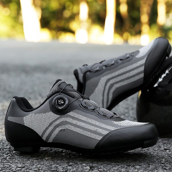 Road men's and women's lockable bicycle lock shoes hard-soled dynamic cycling shoes - Image 3