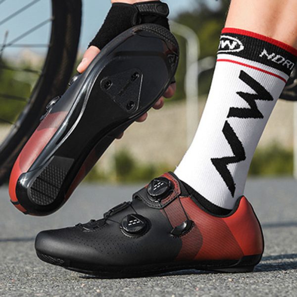 Road bike lock shoe set hard sole power cycling shoes men's and women's breathable shoes - Image 3