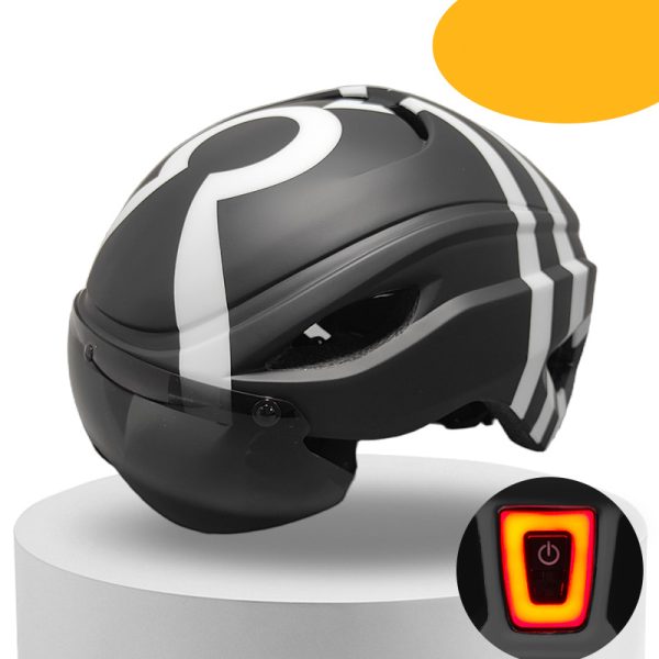 Magnetic goggles cycling helmet with detachable taillight mountain bike road bike helmet - Image 5