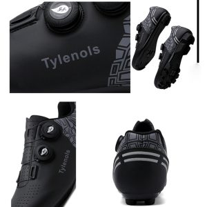 Side view of cycling shoe