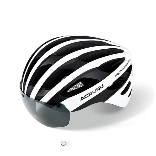 Bicycle one-piece goggles helmet mountain road bicycle magnetic suction light safety hat cycling equipment - Image 5
