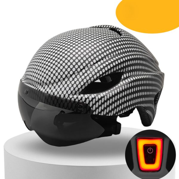 Magnetic goggles cycling helmet with detachable taillight mountain bike road bike helmet - Image 4