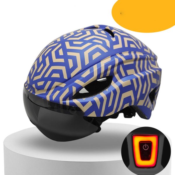Magnetic goggles cycling helmet with detachable taillight mountain bike road bike helmet - Image 3