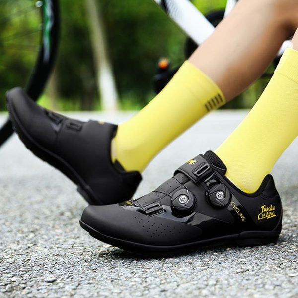 Lightweight breathable bicycle cycling lockless shoes outdoor sports road four seasons cycling shoes - Image 2