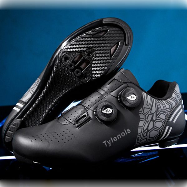 Bicycle men's and women's cycling shoes road bike lock shoes breathable dynamic cycling shoes - Image 2