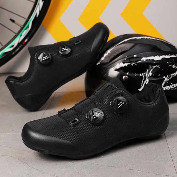 Bicycle shoes cycling shoes men's and women's road bike lock shoes bicycle power shoes hard sole - Image 2