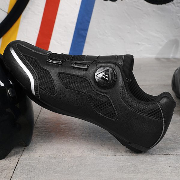 Breathable road bike lock shoe set bicycle shoes cycling shoes hard sole - Image 2
