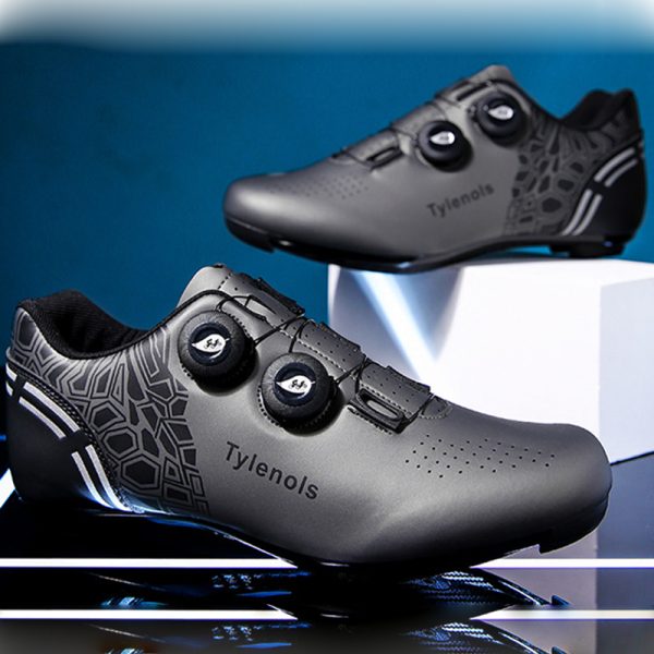 Bicycle men's and women's cycling shoes road bike lock shoes breathable dynamic cycling shoes - Image 3