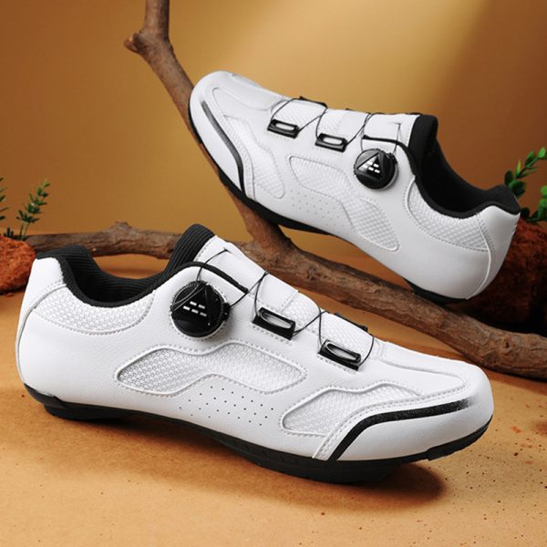 Breathable road bike lock shoe set bicycle shoes cycling shoes hard sole - Image 3