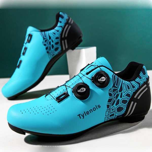 Bicycle men's and women's cycling shoes road bike lock shoes breathable dynamic cycling shoes - Image 4