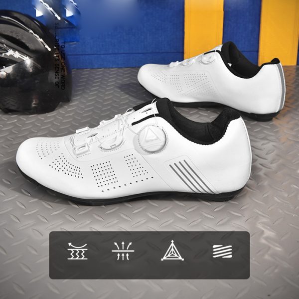 Road bike shoes, hard-soled breathable racing bike shoes, cycling shoes