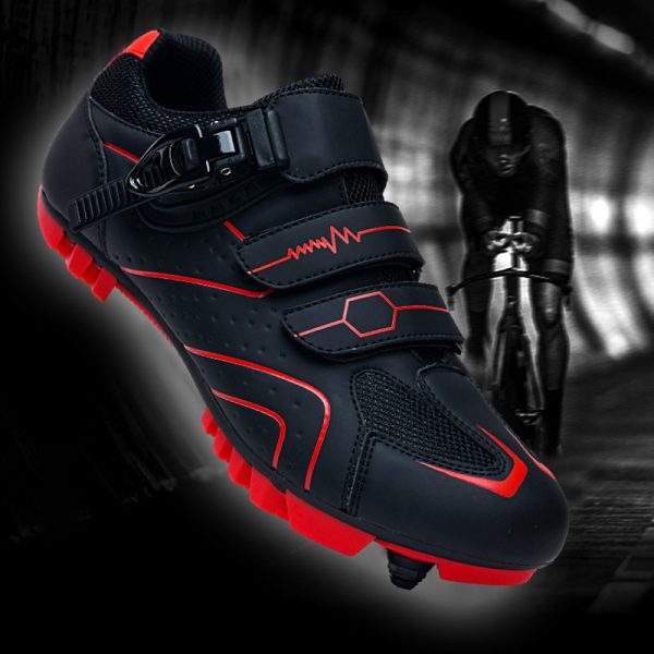 Mountain bike cycling shoes with locks, lock shoes, hard-soled dynamic cycling shoes, bicycle wide-soled shoes - Image 2